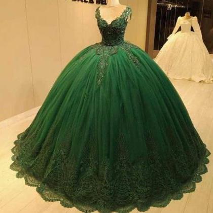 Green Wedding Dress, Princess Wedding Dresses,..