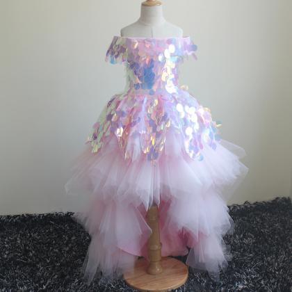 Sparkly Flower Girl Dress, Kids Prom Dress,..
