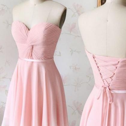 Pink Bridesmaid Dress, Short Bridesmaid Dresses,..