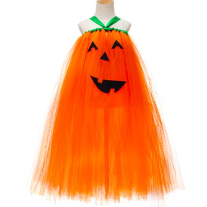 Pumpkin halloween party tutu dress ..