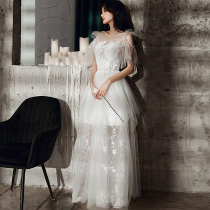 White Lace Prom Dress, Prom Dresses 2024, Vestidos..