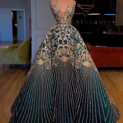 vintage prom dress, luxury prom dre..