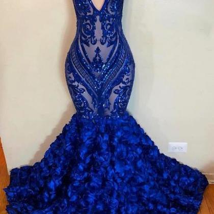 Vestidos De Fiesta, Royal Blue Evening Dress,..