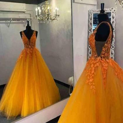 orange prom dresses, vestidos de fi..