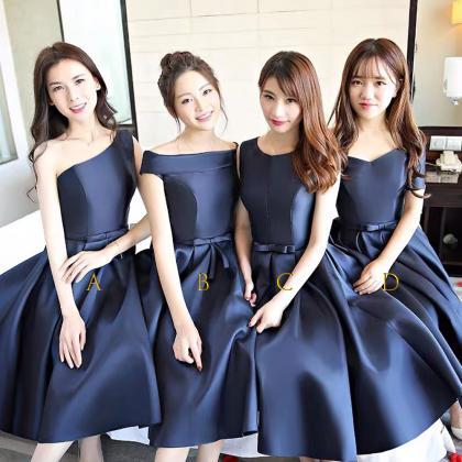 Navy Blue Bridesmaid Dresses, Wedding Party Dress,..