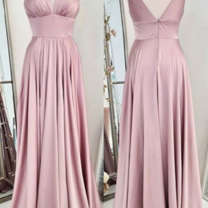 Rose Pink Evening Dress, Formal Dress, Vestidos De..