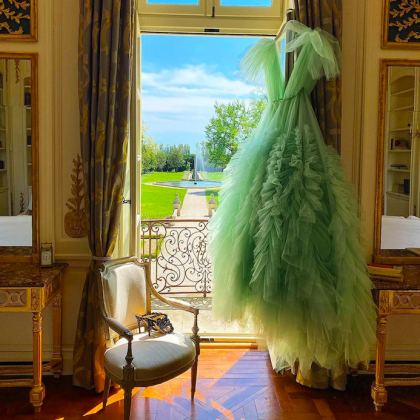 Tulle Prom Dresses, Mint Green Prom Dress, 2024..