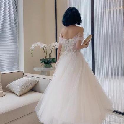 Lace Prom Dresses, White Prom Dresses,..