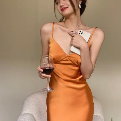 robe soirée femme, orange evening ..