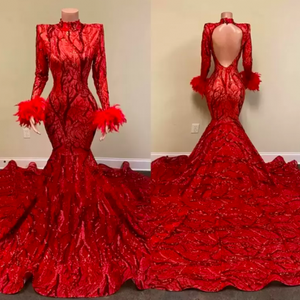 Sparkly Prom Dresses, Red Prom Dresses, Mermaid..
