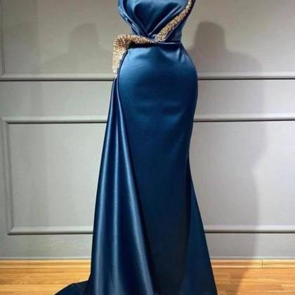Mermaid Prom Dresses, Muslim Prom Dresses, Elegant..