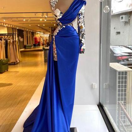 Evening Dresses Long Luxury 2024, Royal Blue..