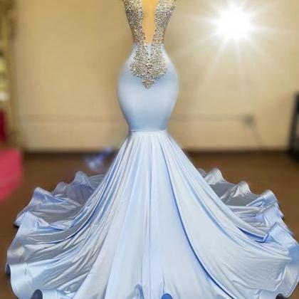 Vestidos De Fiesta, Blue Evening Dresses, Robe De..