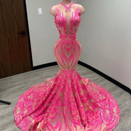 Robe De Soiree Femme, Pink Evening Dress, Vestidos..