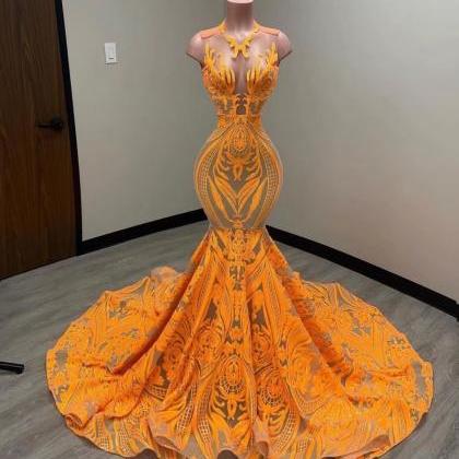 Prom Dresses 2023, Robes De Soiree Femme, Orange..