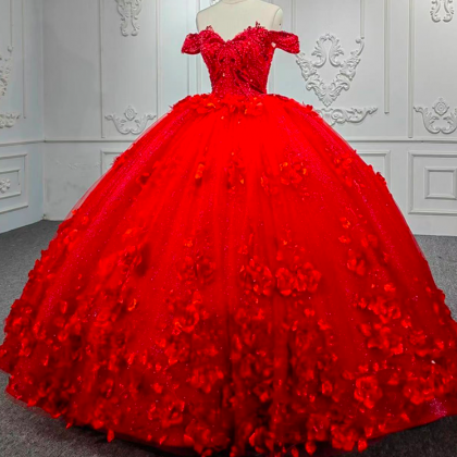 Red Quinceanera Dresses, Sweet 18 Dresses, Luxury..