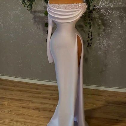 White Wedding Dress, Mermaid Wedding Dresses, Robe..