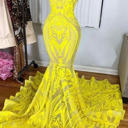 Formal Occasion Dresses, Yellow Prom Dresses,..
