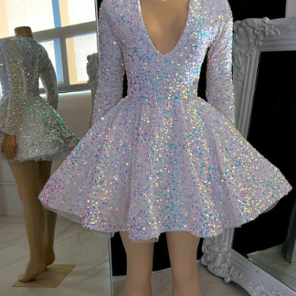 Glitter Prom Dresses, Colorful Sparkly Prom..