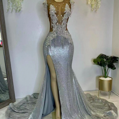 Silver Sparkly Prom Dresses, Prom Dresses For..