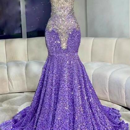 Purple Prom Dresses, Vestidos De Fiesta, Diamonds..