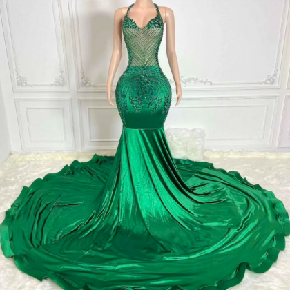Green Prom Dresses, Luxury Birthday Party Dresses,..
