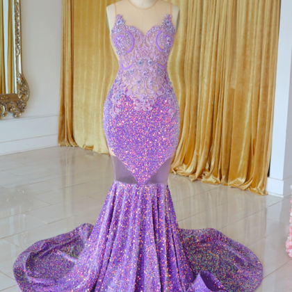 Purple Prom Dresses, Vestidos De Fiesta, Formal..