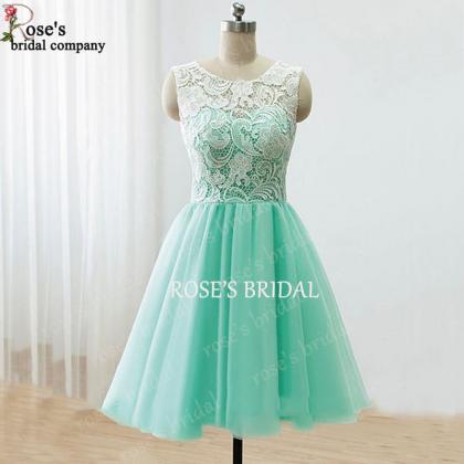Lace Prom Dress, Short Prom Dresses, Tulle Prom..
