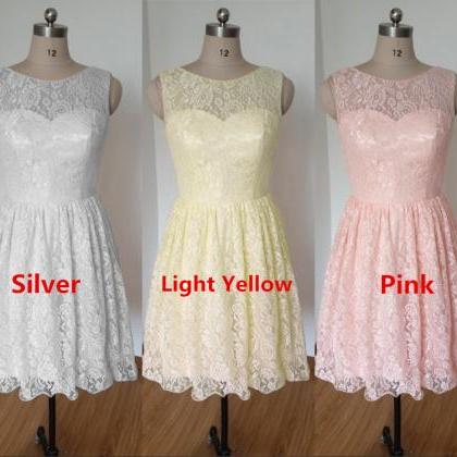 Lace Bridesmaid Dress, Junior Bridesmaid Dress,..