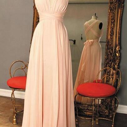 Abendkleider, Pink Bridesmaid Dress, Backless..