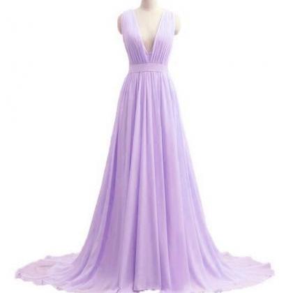 Lilac Bridesmaid Dress, A Line Bridesmaid Dress,..