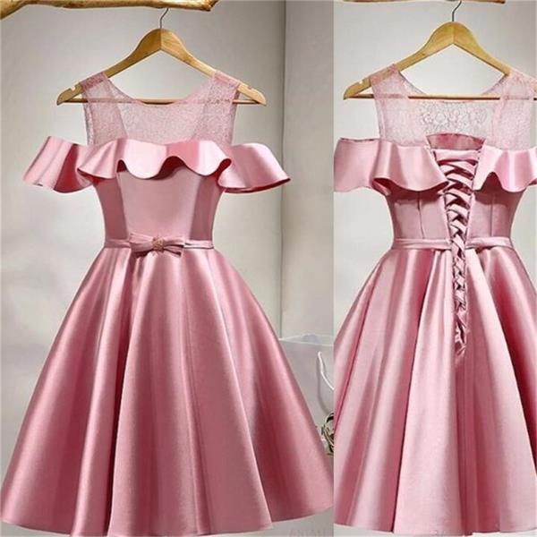 Lace Prom Dress, Prom Dress, Short Prom Dress, Pink Prom Dress, Prom Dresses 2022, Custom Prom Dress, A Line Prom Dress, Short Homecoming Dress,