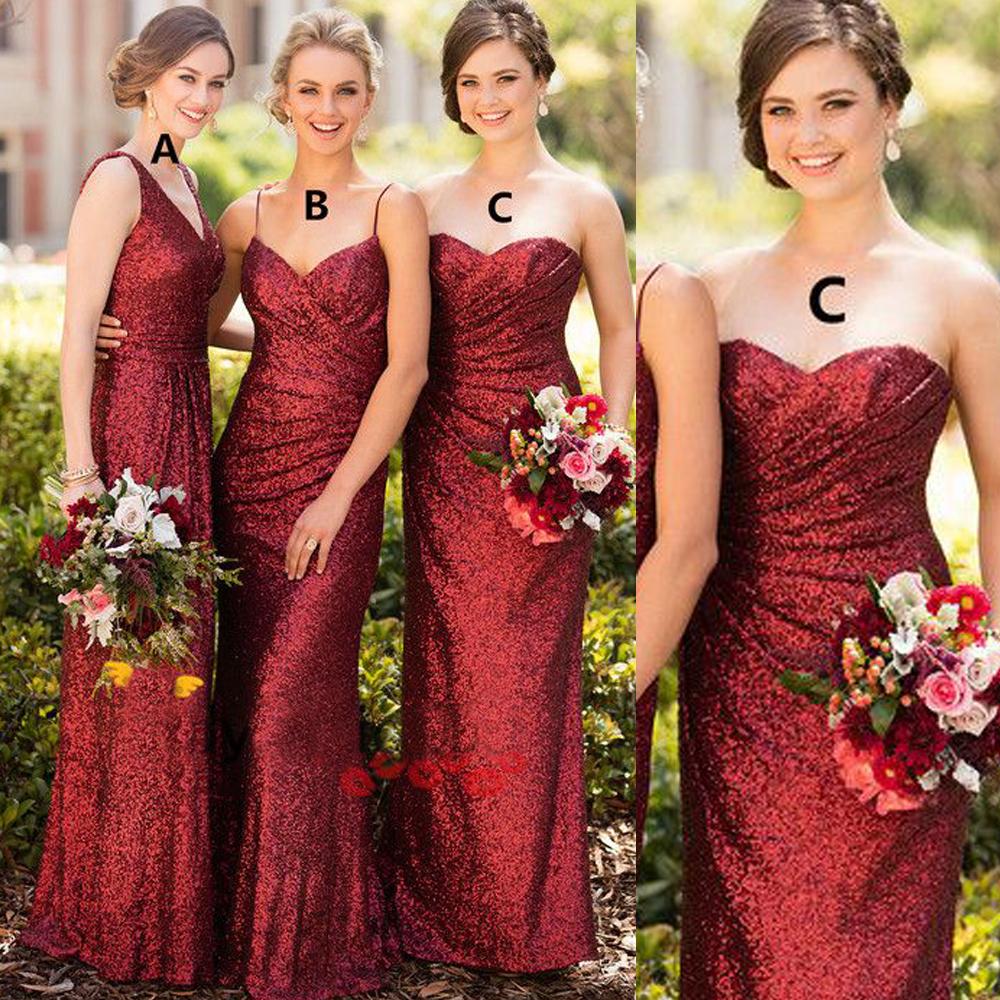 red dresses for weddings bridesmaid