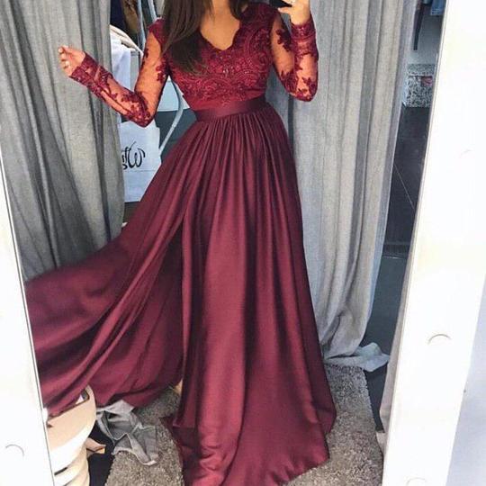cheap burgundy formal dresses
