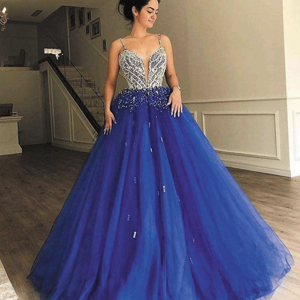 Royal Blue Prom Gown Online Deals, UP ...