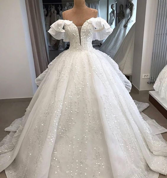 Princess Wedding Dresses, Lace Applique Wedding Dresses, Wedding Ball Gown, Beaded Wedding Dresses, Wedding Dresses 2023, Vestido De Novia,