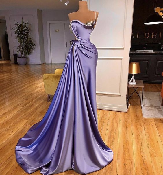 Luxury Evening Dress, Beaded Evening Dress, Modest Evening Dresses, Evening Dresses Long, Purple Evening Dresses, 2023 Evening Dresses, Sparkly