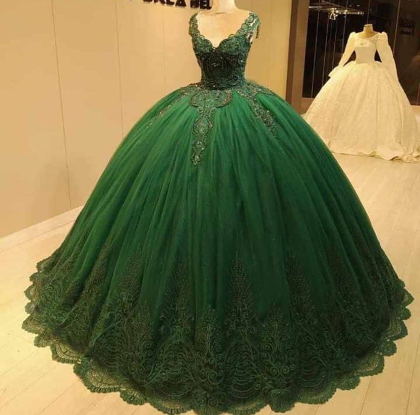 Green Wedding Dress, Princess Wedding Dresses, Ball Gown Wedding Dress, Lace Applique Wedding Dresses, 2023 Wedding Dresses, Robe De Mariee,