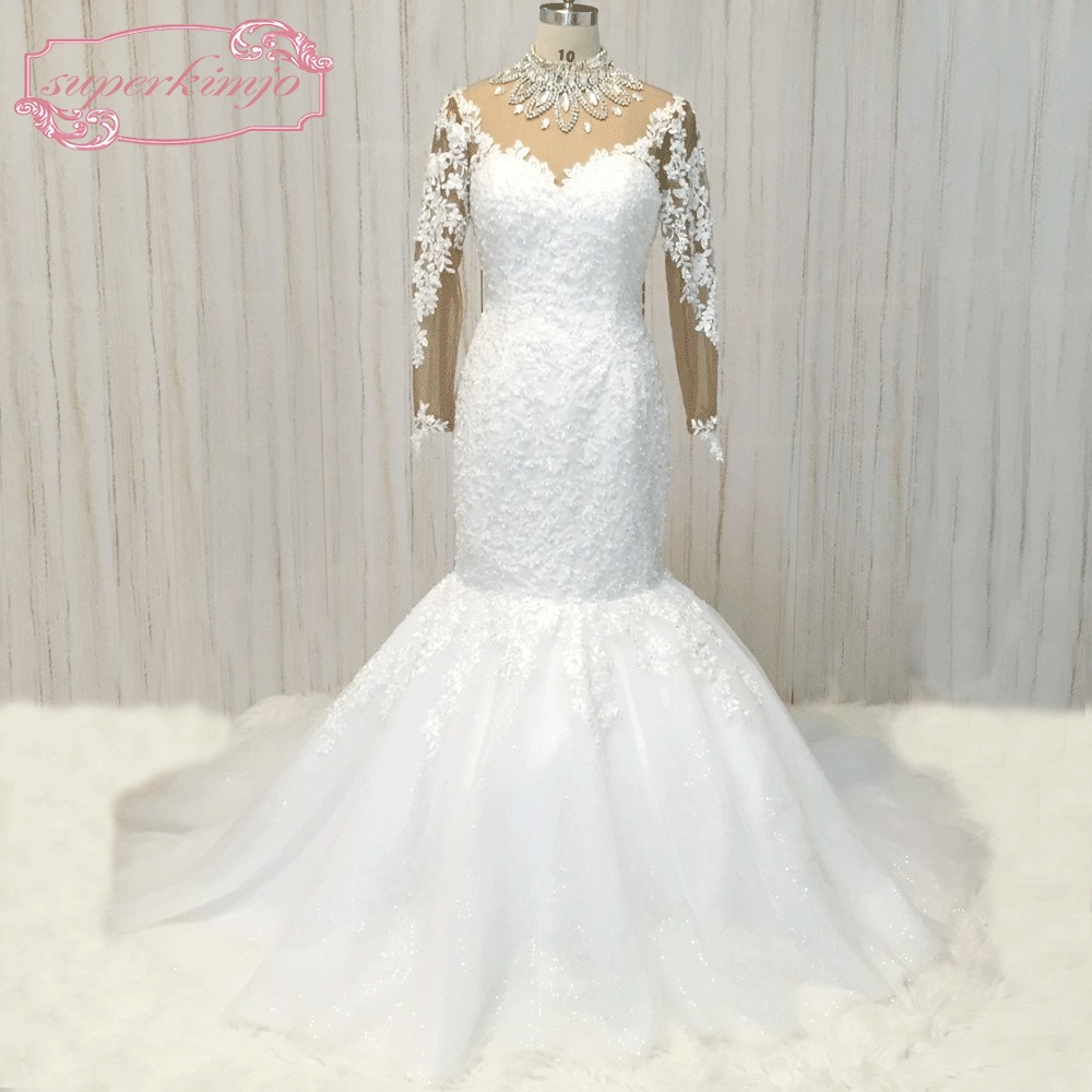 High Neck Wedding Dress, Luxury Wedding Dress, Mermaid Wedding Dress, Crystals Wedding Dresses, Wedding Gown, Robe De Mariage, Lace Applique