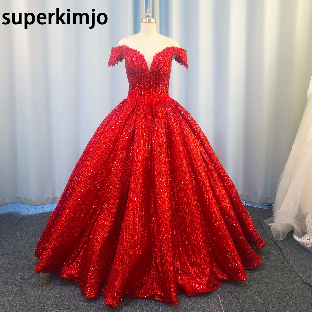 Off Shoulder Dress off Shoulder Red Dress Red Glitter Fabric Red Ballgown  Dress Beading Dress Evening Dress Prom Dress - Etsy