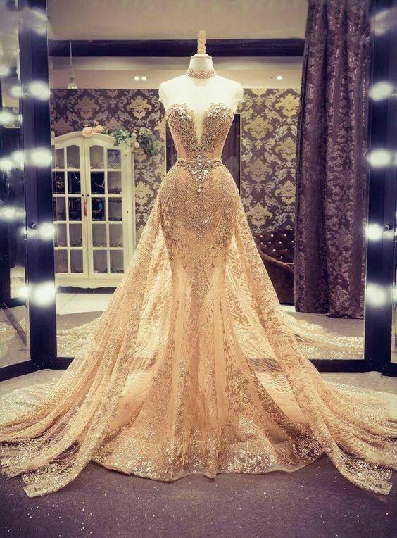 Detachable Skirt Prom Dress, Champagne Prom Dress, Sparkly Prom Dress, Beaded Prom Dress, Elegant Prom Dress, Prom Gown, Vestido De Fiesta, 2023