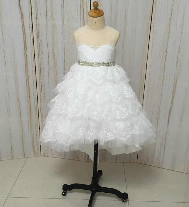 White Flower Girl Dress, Kids Prom Dress, Lace Applique Flower Girl Dress, Baby Girl Dress, Flower Girl Dress, Tutu Dress, Toddle Little Girl