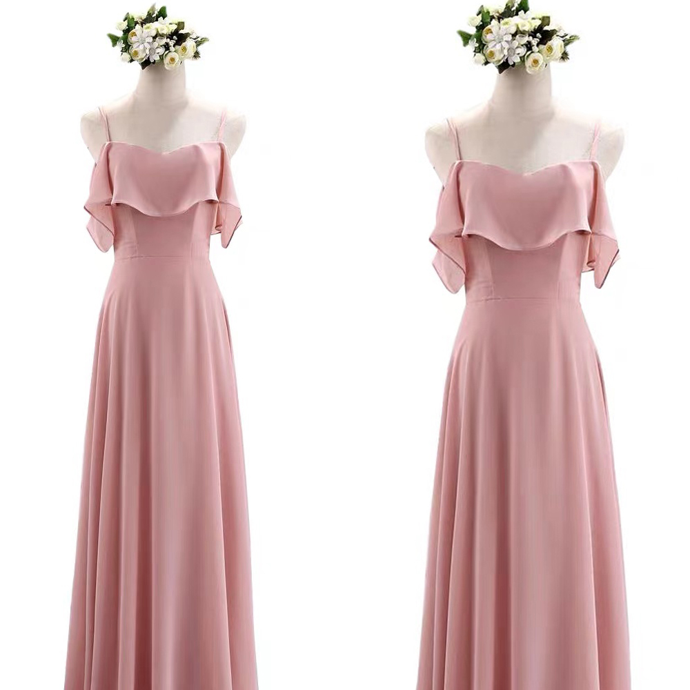 Pink Formal Dress, Off The Shoulder Formal Dress, Chiffon Evening Dress, A Line Formal Dress, Simple Evening Dress, Vestidos De Noche, Robe De