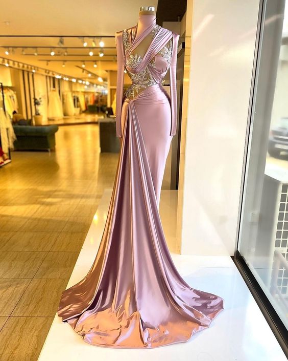 Pink Evening Dress, Abendkleider, Lace Applique Evening Dresses, Formal Dresses, Women Fashion, Vestidos De Fiesta De Longo, Mermaid Evening