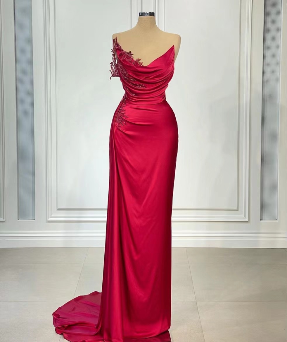 Sexy Formal Dresses, Vestidos Elegantes Para Mujer, Red Evening Dresses, Lace Applique Evening Dress, Formal Dresses, Abendkleider, Custom Make