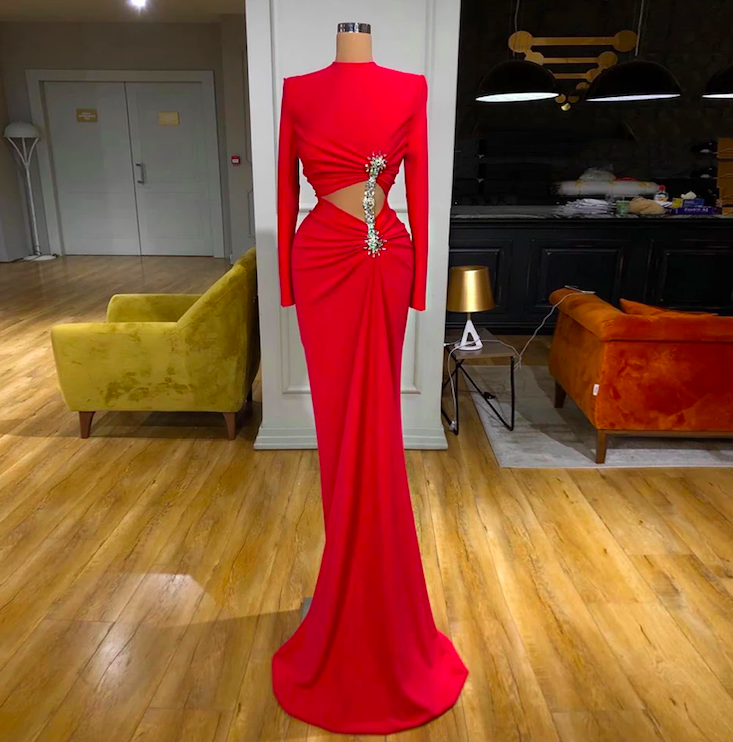 Red Evening Dress, Sexy Formal Dresses, Beaded Evening Dresses, Modest Evening Dress, Abendkleider, Simple Prom Dresses, Robe De Soiree Femme,