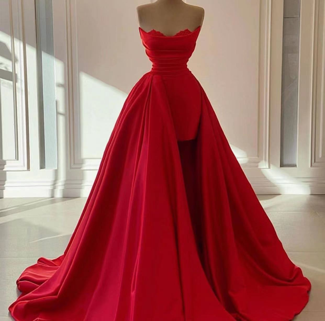 Red Prom Dress, Simple Prom Dresses, Robes De Bal, Vestidos De Fiesta, Robes De Cocktail, Party Dresses, Vestidos De Fiesta De Longo, A Line Prom