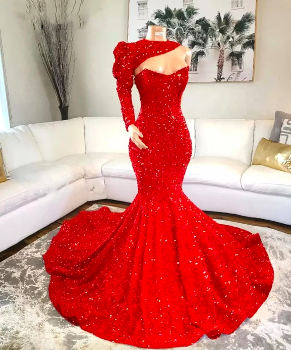 Red Prom Dresses, Sparkly Prom Dress, Vestidos De Graduacion, One Shoulder Prom Dresses, 2023 Fashion Prom Dresses, Cocktail Dresses, Sequins