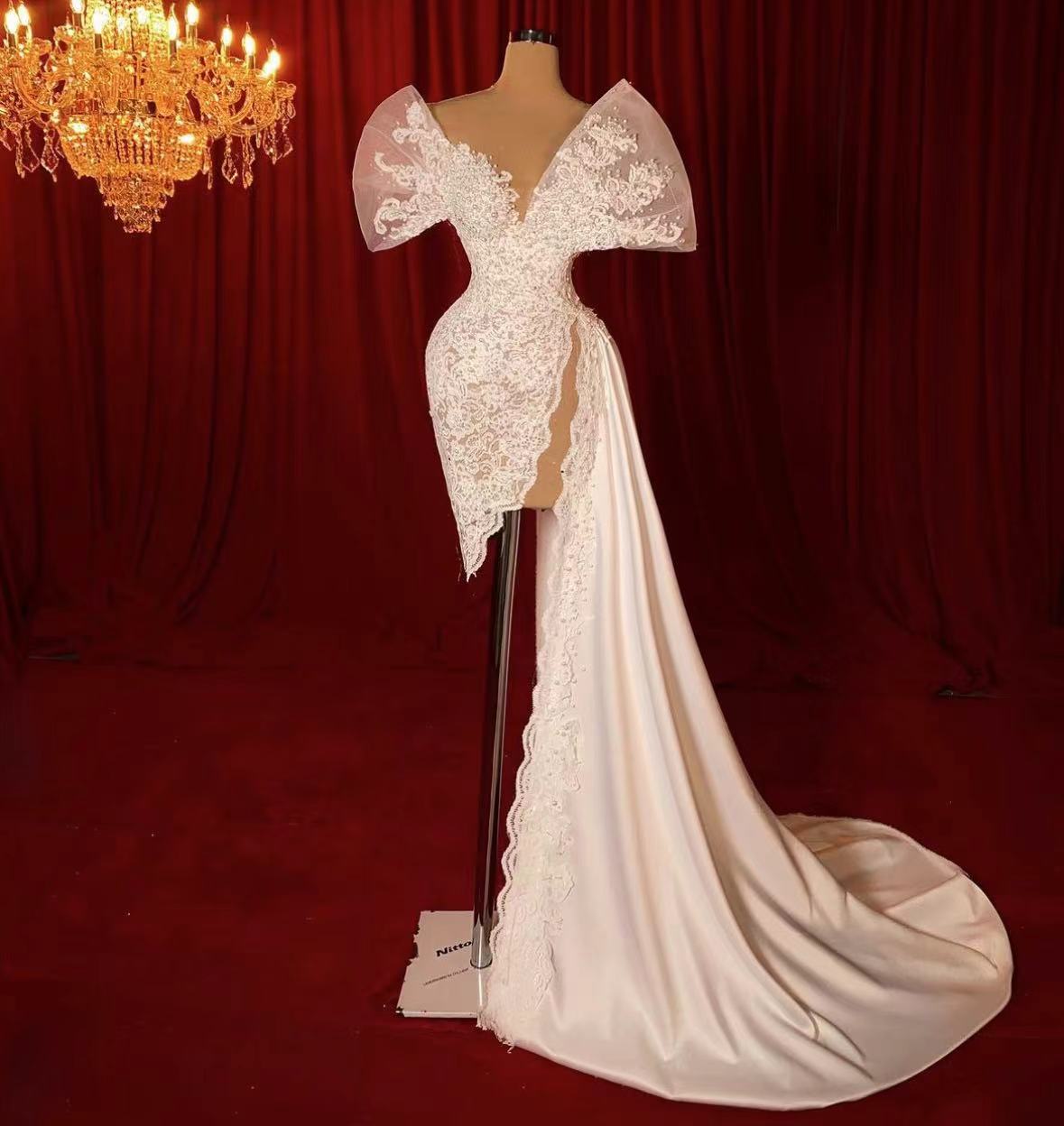 Elegant Wedding Dresses, Robes De Mariee, Lace Applique Wedding Dresses, Romantic Bridal Dresses, White Bridal Dresses, Wedding Gowns For Women,