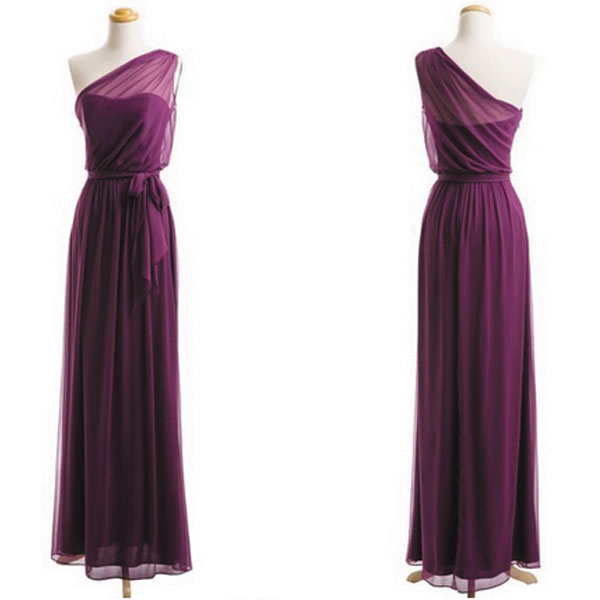 long plum bridesmaid dresses